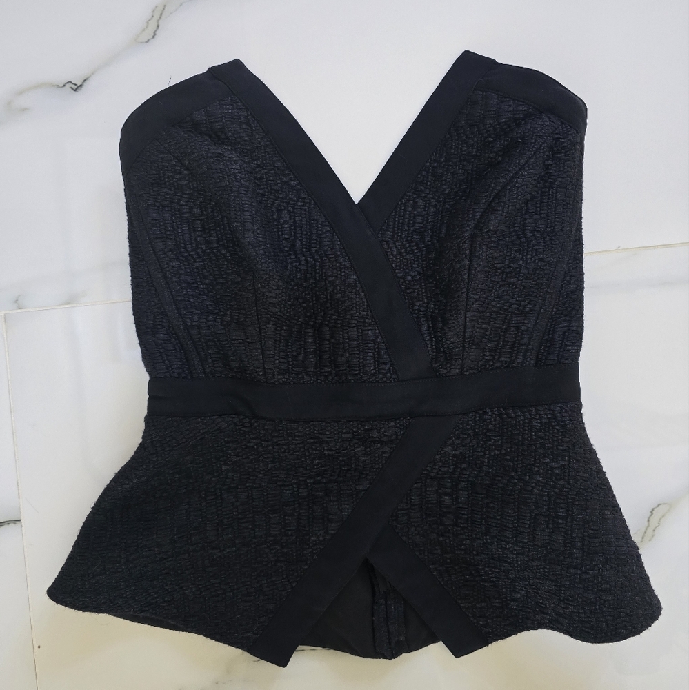 TAMARA MELLON Knit Bustier Dress Top XS, 0